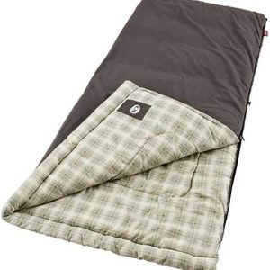 Heritage Big & Tall Cold-Weather Sleeping Bag - 10F Camping for Adults, Comfortable & Warm Flannel for Outdoor Use, Fits Adults up to 6ft 7in Tall